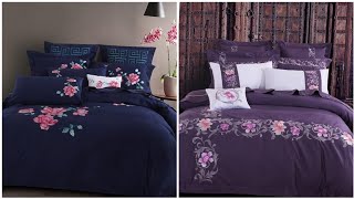 Hand embroidery : classic embroidery bedding set & bridal bed sheets designs Hand embroidery : classic embroidery bedding set & bridal bed sheets designs