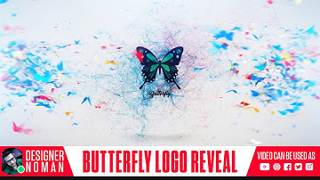 Colorful Butterfly Logo Reveal, Butterfly Intro Video | (VIDEO NO: #07)