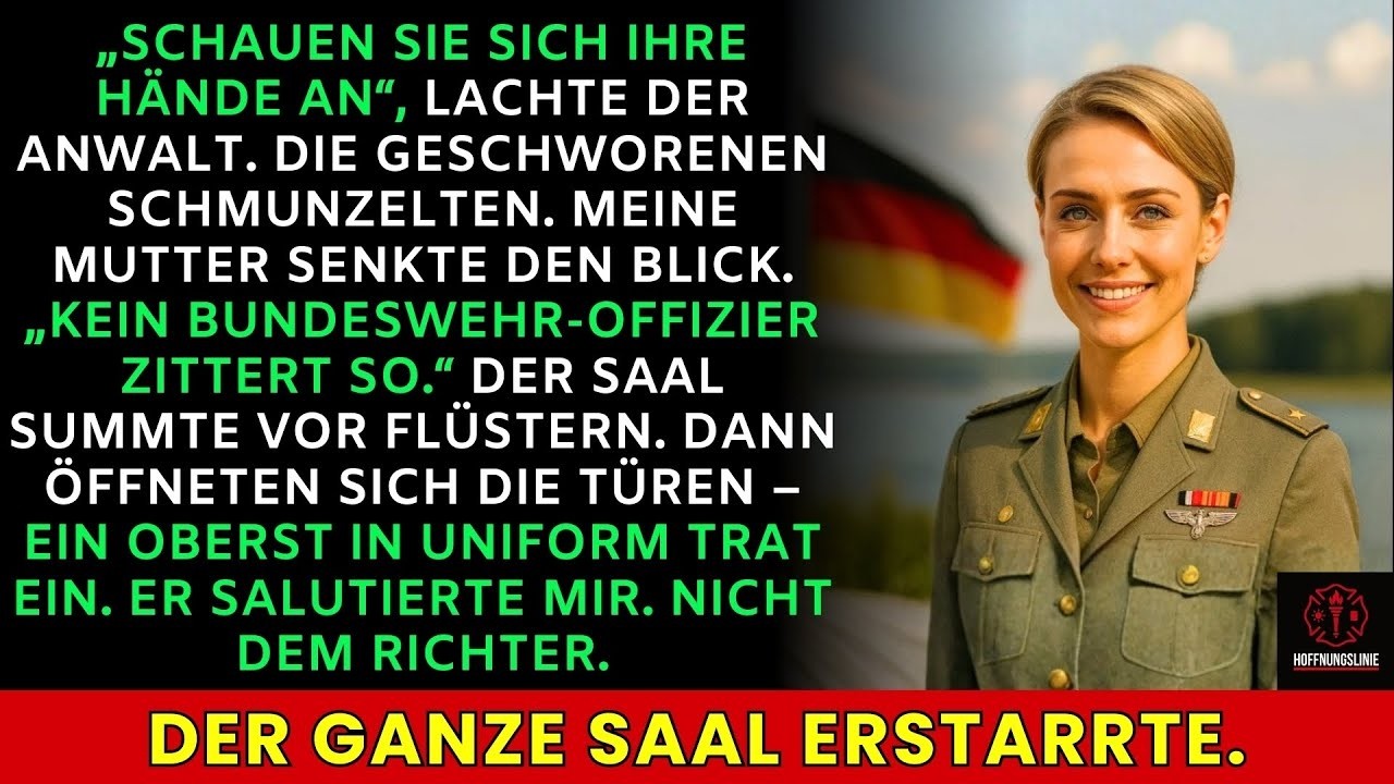 Sie verspotteten meine zitternden Hände vor Gericht – bis ein ausgezeichneter Oberst kam…