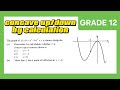 Concave up Concave down by calculation |calculus grade12 