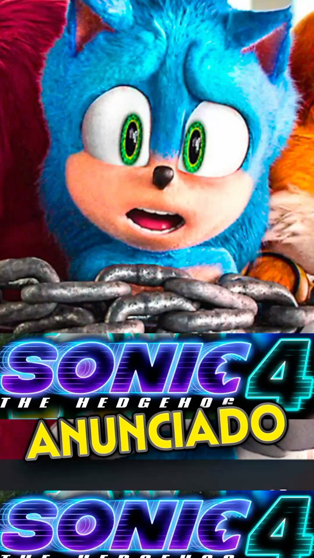 Sonic 4 foi anunciado #Sonic #sonicthehedgehog #sonic3 #sonic3ofilme