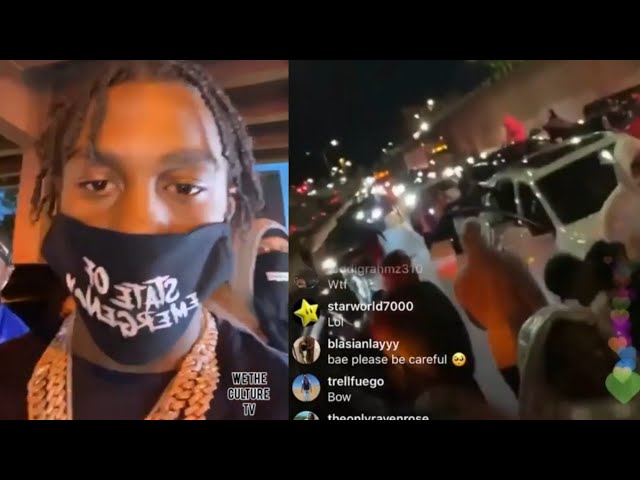 Lil TJay and Fivio Foreign shutdown the highway shooting ZOO YORK video ft Pop Smoke