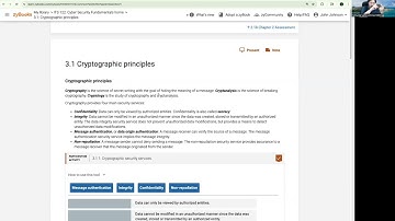 ITS 122 - 3.1 Cryptographic Principles