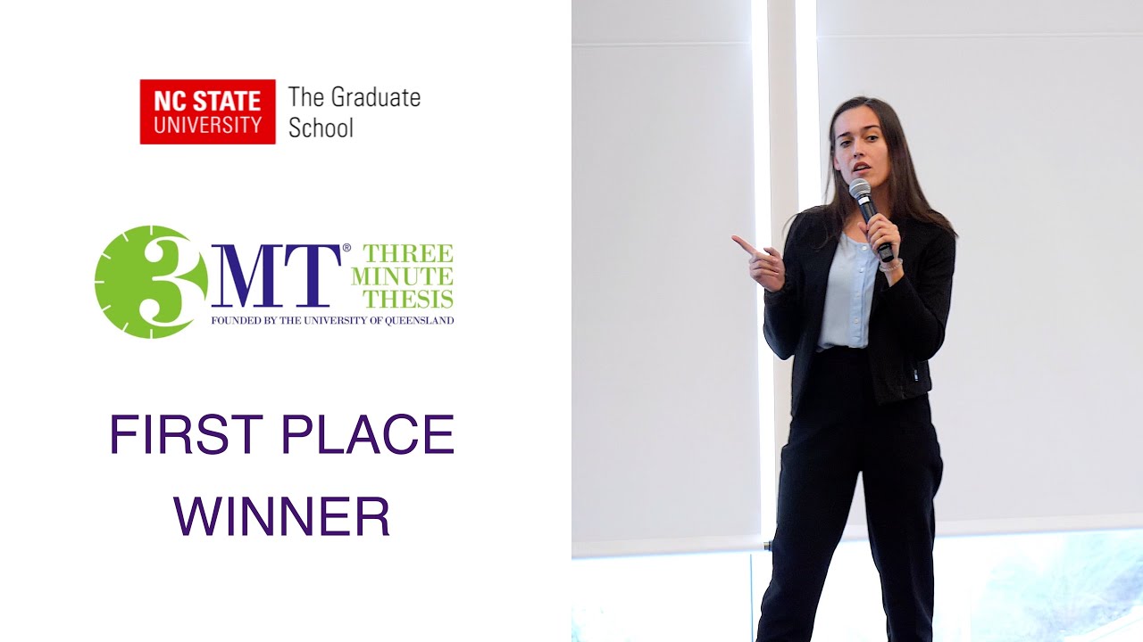 NC State 2024 Three Minute Thesis First-Place Winner, Nicole Adams