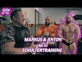 Markus und Anton Bippus trainieren Schultern