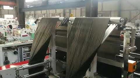 HSWZ 450X2 Automatic Double Lines Rolling Plastic Flat Bag Garbage Bag Trash Bag Making Machine