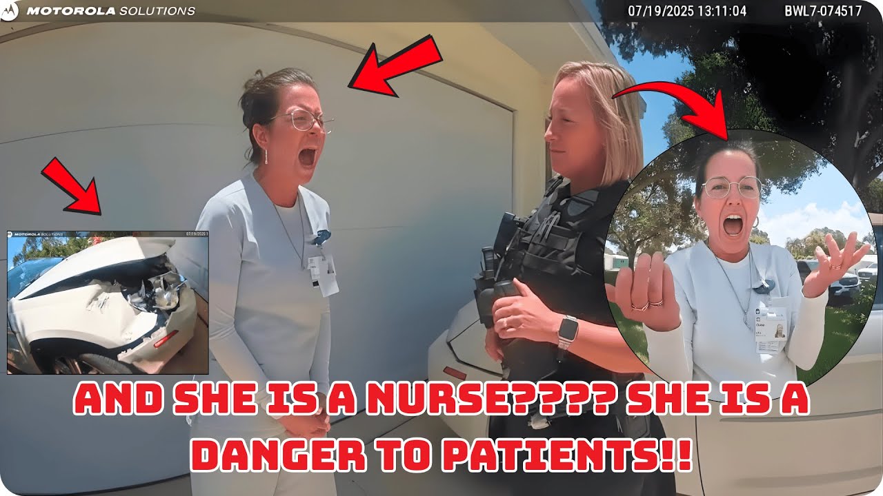 Drunk DUI Nurse Causes Multiple Crashes, Then Flees The Scene | disgusting.