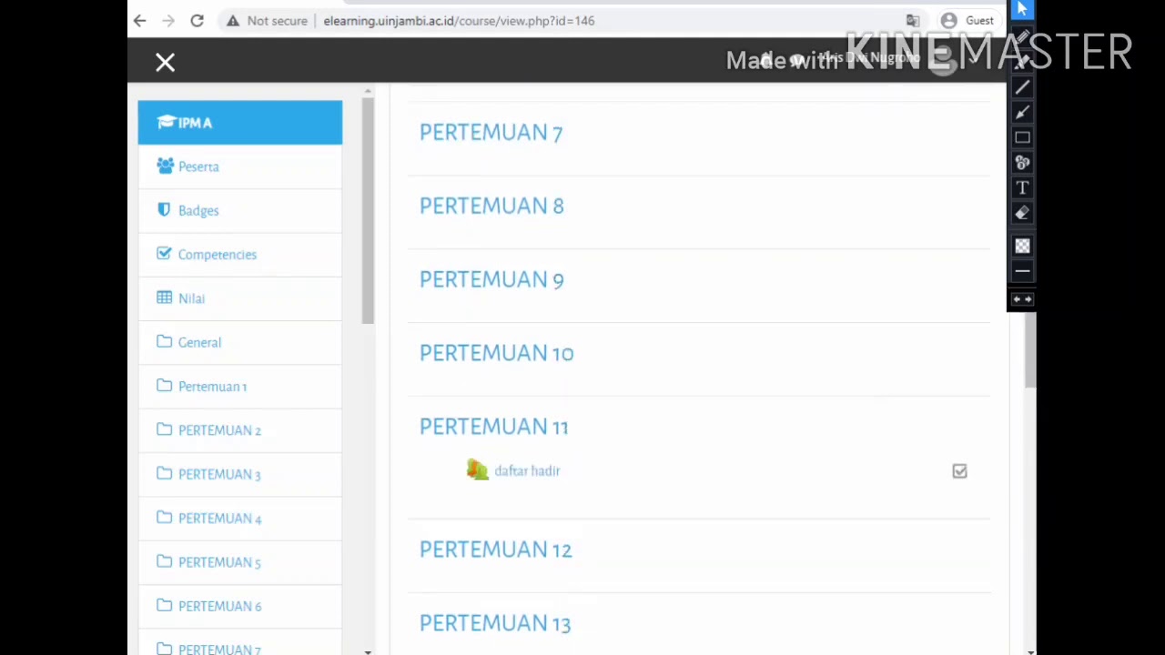 Tutorial Mengelola Kelas Perkuliahan pada e-Learning - YouTube