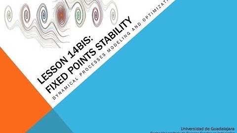 Stability of fixed points