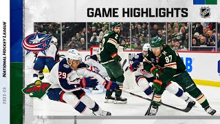 Blue Jackets @ Wild 2/26 | NHL Highlights 2023