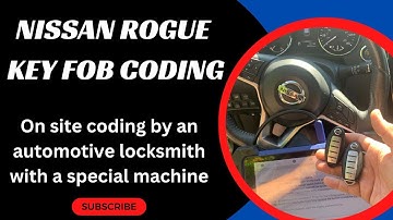 Nissan Rogue Key Fob Coding - How to Program a Nissan Rogue Fob with a Special Machine (Locksmith)