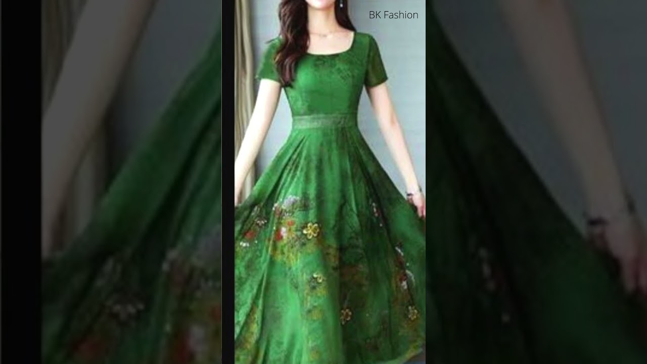 Women's Formal Wear Plain Knee Length Long Sleeves a-line Midi Dress, 