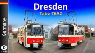 【4K】DRESDEN TRAM - Tatra T6A2 (2023)