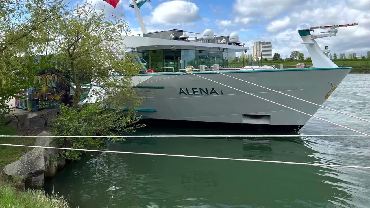 [How to walk] Basel Switzerland Cruise River Port to Tram stop Tram to Town! MS Alena Kleinhüningen