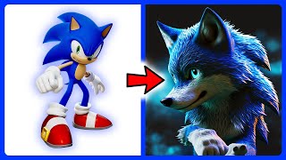 🐺 SONIC the Hedgehog CHARACTERS as WOLVES