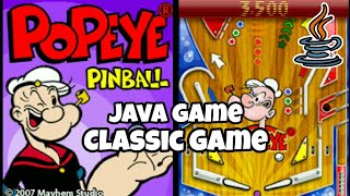 Popeye Pinball Java Game 2007 From Mayhem Studio Playthrough Game