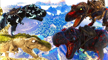 Ark Pugnacia Mod Showcase All 11 Rex Variants!