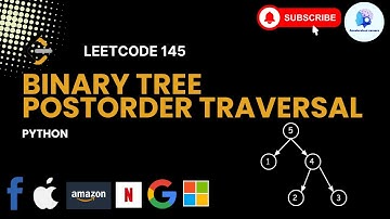 🔥Leetcode 145. Binary Tree Postorder Traversal - Python #faang 🏆#leetcode #coding #codinginterviews