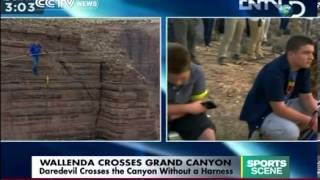 Daredevil crosses the Canyon without a harness
