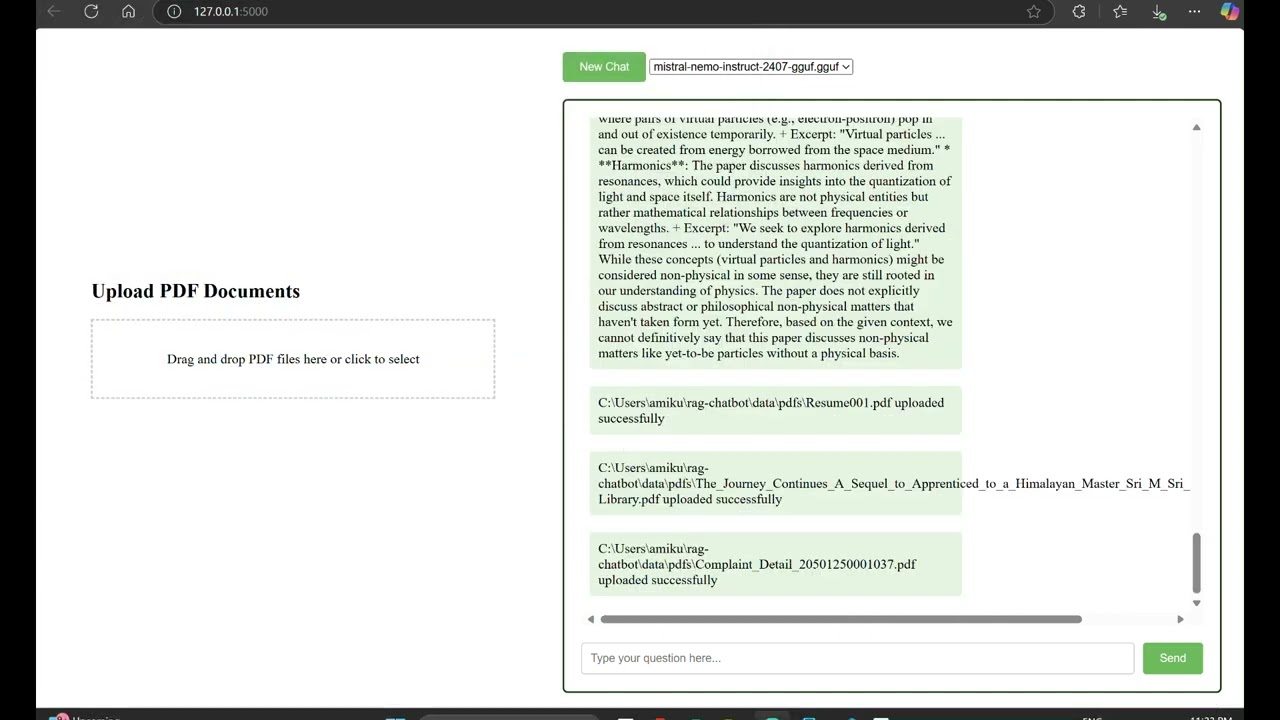 RAG-Chatbot Demo: Efficient Research with AI-Powered Document Processing