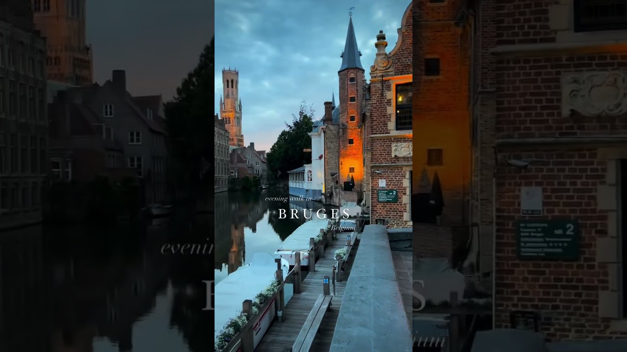 Bruges at Night | Romantic Canal Views. 