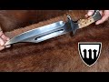 Forging a bowie knife part 3 making the handle