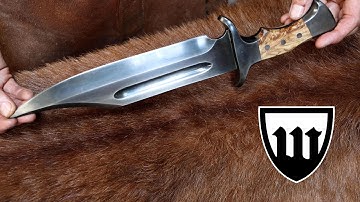 Forging a bowie knife, part 3, making the handle.