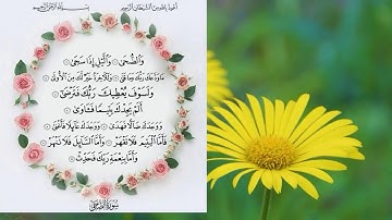 سورة الضحى. القارئ أحمد العجمي .