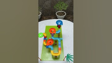 🌷Marble Run | Building Blocks | DIY ASMR #lego #building #blocks #brick #marblerun #marble