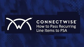 CPQ | How to Pass Recurring Line Items to PSA
