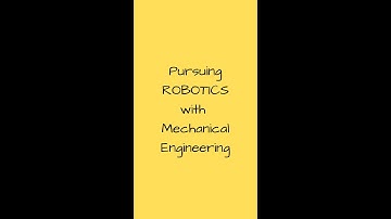 Pursuing Robotics with Mechanical Engineering background #shorts