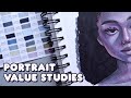 tips on shading portraits ✷ ohuhu gray toned brush markers