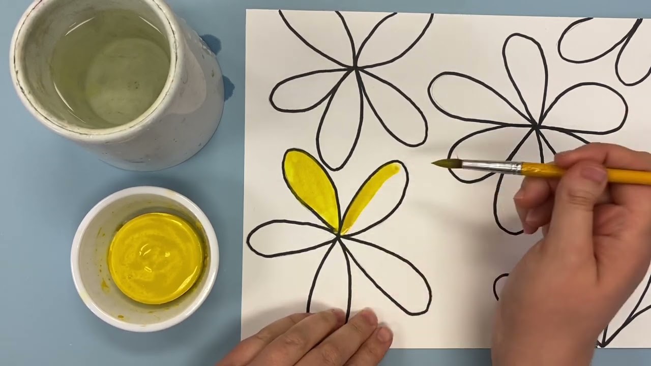 Chromadepth Paintings: Step 1