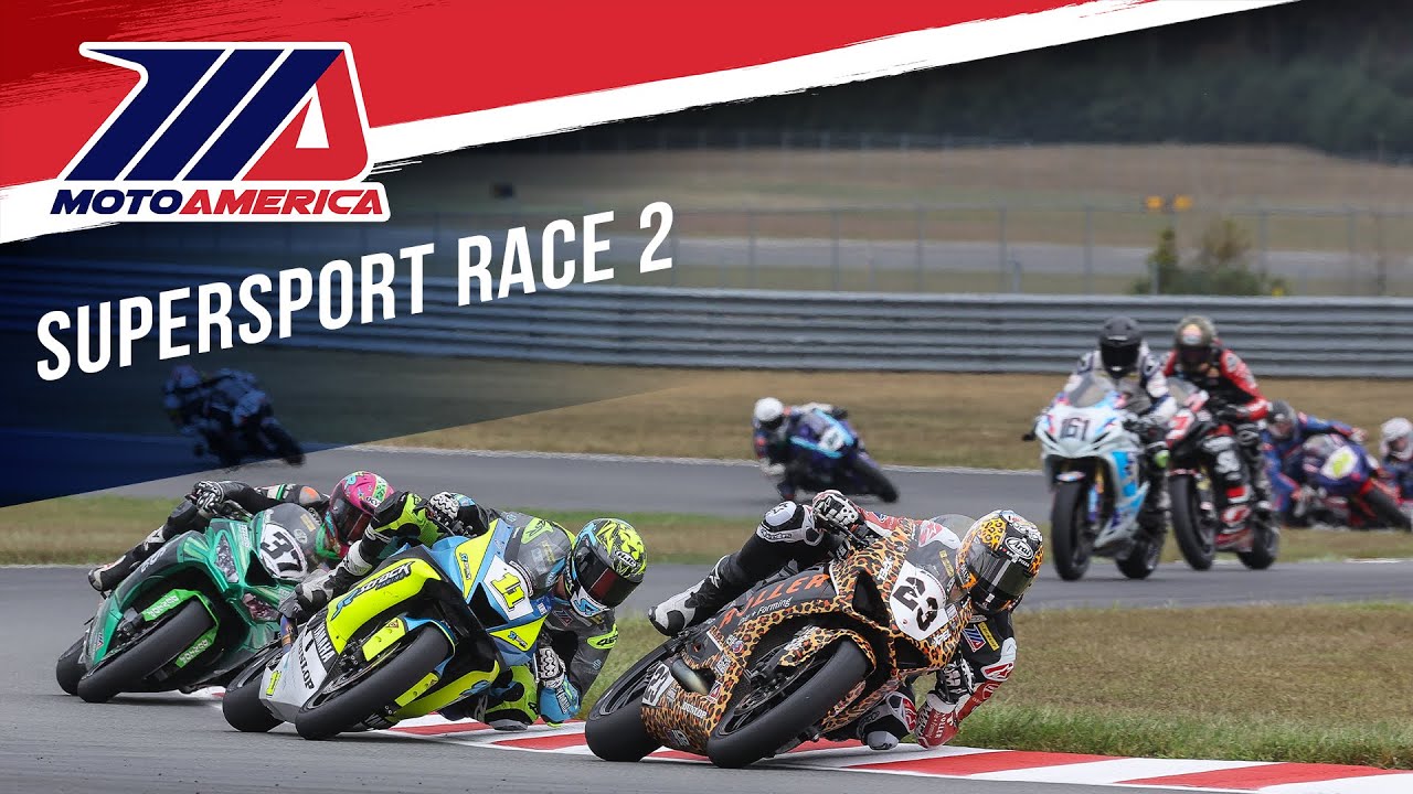 Гонка Supersport Race 2 в Нью-Джерси 2024 — ПОЛНЫЙ КОНТРОЛЬ | MotoAmerica
