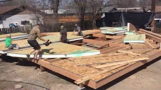 Shelter Designs Yurt SIPS Platform - Timelapse Part 1