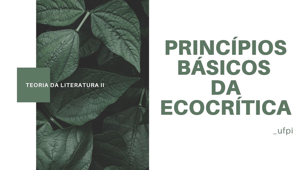 PRINCÍPIOS BÁSICOS DA ECOCRÍTICA