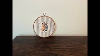Vintage Golden Retriever Dog Wall Art