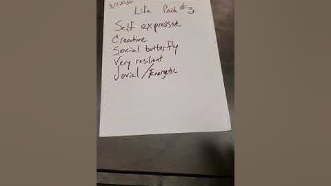 Life path #3 self expression and creativity