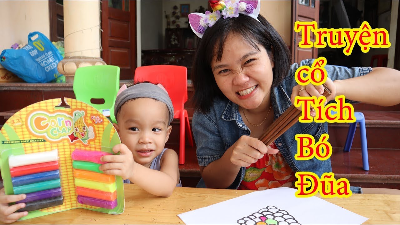 Truyện cổ tích bó đũa ❤️đất nặn nhiều màu sắc❤️ Fun Kids su