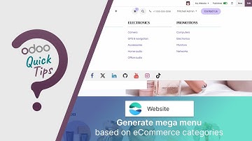 Odoo Quick Tips - Generate mega menu based on eCommerce categories [Website]