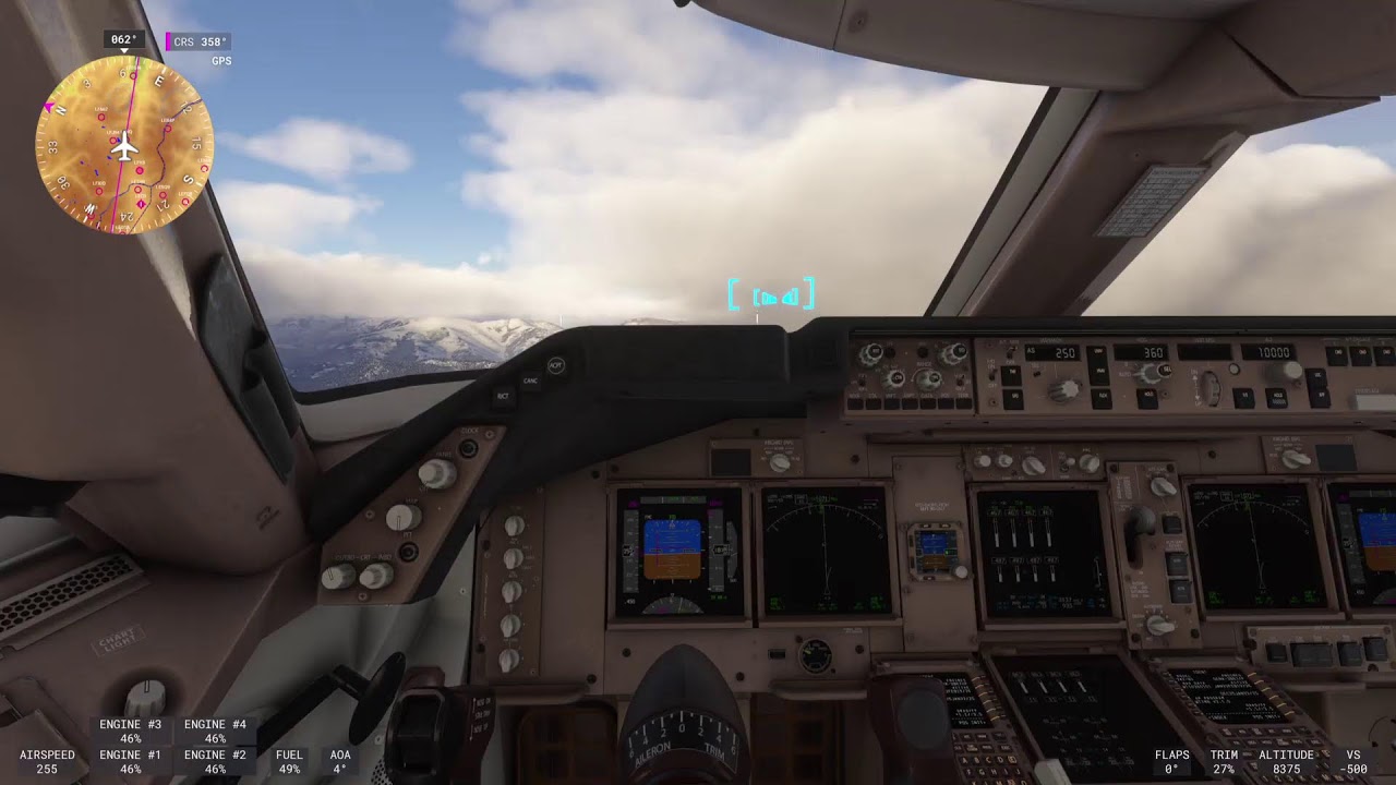 Симулятор летчика | Свободный перелет из Испанского Толедо на Лазурный берег | Боинг 747