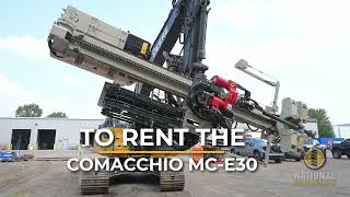Comacchio MC‑E30: Excavator Mounted Drilling Attachment– Limited Access Micropile Drill Rig