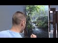 Sunlit Waterfall | Paint with Kevin ®