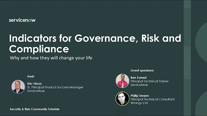 Indicators for GRC, why and how they will change your life.