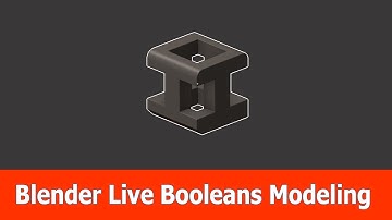 Blender Live Booleans Modeling
