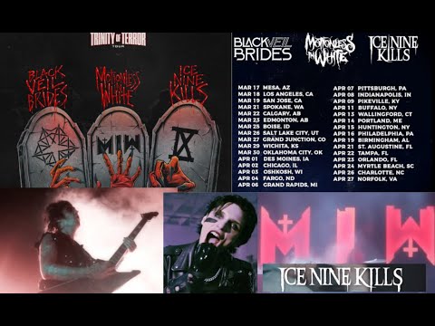 Black Veil Brides, Motionless In White and Ice Nine Kills ‘Trinity Of Terror‘ Tour!