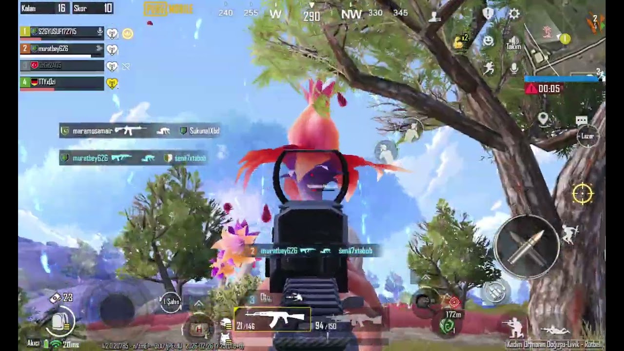 İlk defa livikte rank kastım 16 kill ve win aldık