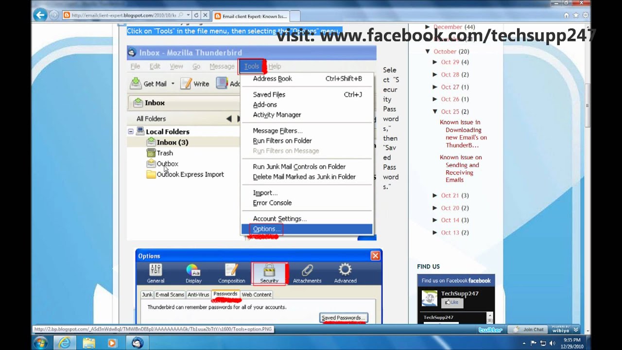 mozilla thunderbird change email password mozilla thunderbird change email password