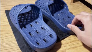 In Hand Review of Xomiboe Shower Shoes Quick Drying Non-Slip Comfortable Men Women House Slippers