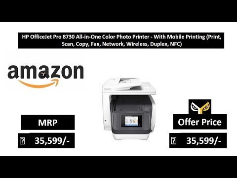 HP OfficeJet Pro 8730 All-in-One Color Photo Printer - With Mobile Printing